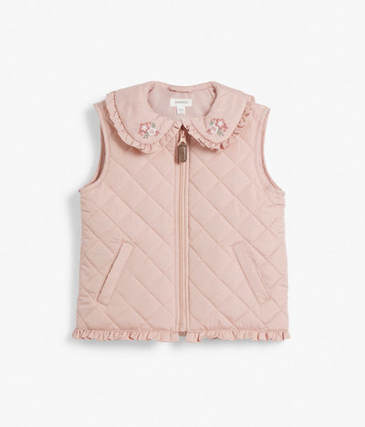 Baby & kids' pink padded quilted gilet