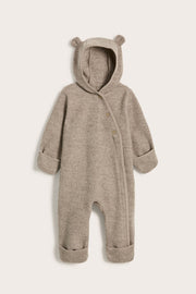 Baby brown wool coverall