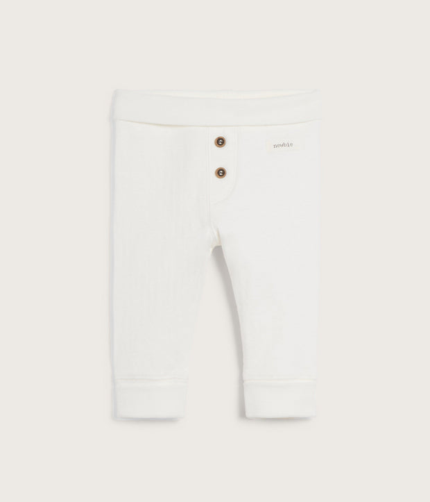 Baby white basic leggings